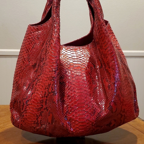 Devi Kroell | Bags | Devi Kroell Real Python Large Tote Bag | Poshmark